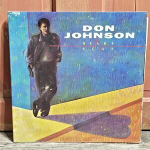 VINTAGE Don Johnson Heart Beat E40366‎ LP Vinyl 1986 CBS Record PHOTO INNER